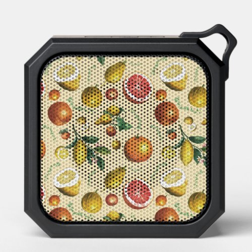 Vintage citrus fruits design bluetooth speaker