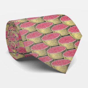 Vintage Citrus - Grapefruit Pop Art  Neck Tie
