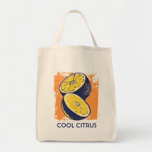 Vintage Citrus Lemon Chic Watercolor Tote Bag