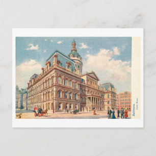 Vintage City Hall in Baltimore Postcard