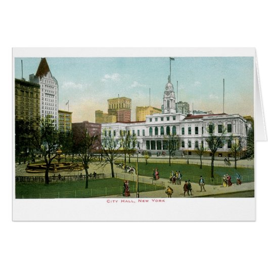 Vintage "City Hall" New York (Front Horizontal)
