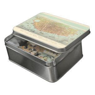 Vintage City of San Francisco Restored Map, 1878 Jigsaw Puzzle