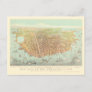 Vintage City of San Francisco Restored Map, 1878 Postcard