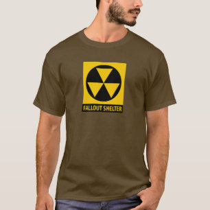 Vintage Civil Defense Atomic Bomb Fallout Shelter T-Shirt