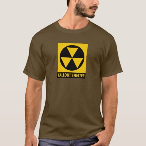 Vintage Civil Defense Atomic Bomb Fallout Shelter T_Shirt