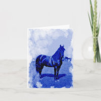 Vintage Civil War Union Horse Note Card