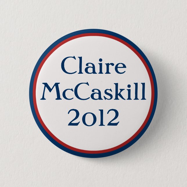 Vintage Claire McCaskill Button (Front)