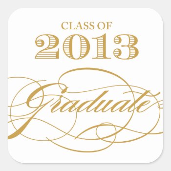 Vintage Class Of 2013 Stickers by PeridotPaperie at Zazzle
