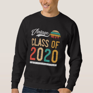 Vintage Class of 2020 High School or College Gradu Sweatshirt