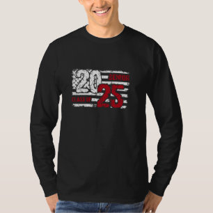 Vintage Class of 2025 Senior American Flag T-Shirt