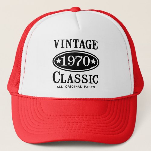 Vintage Classic 1970 Trucker Hat