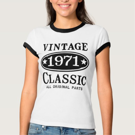 Vintage Classic 1971 T-Shirt | Zazzle