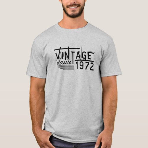 Vintage Classic 1972 T_shirt