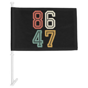 Vintage Classic 86 47 Anti Trump 2024 Impeach  Car Flag
