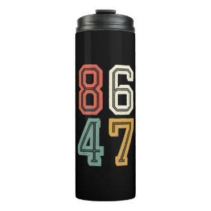 Vintage Classic 86 47 Anti Trump 2024 Impeach  Thermal Tumbler
