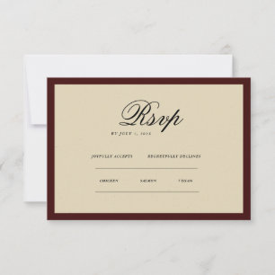 Vintage Classic Aesthetic  RSVP Card