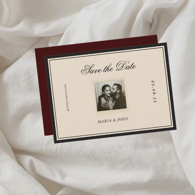 Vintage Classic Aesthetic Save the Date (Creator Uploaded)
