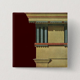 Vintage Classic Architecture, Temple Entablature Button