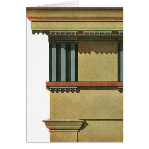 Vintage Classic Architecture, Temple Entablature Cards