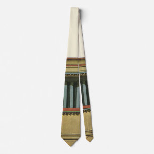 Vintage Classic Architecture, Temple Entablature Neck Tie