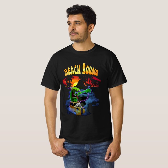 Vintage Classic Beach Hotrods T-Shirt (Front Full)