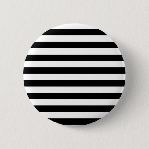 Vintage Classic black  white stripes Button