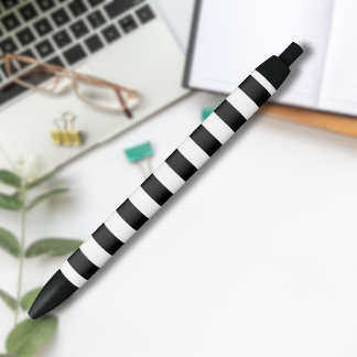 Vintage Classic black & white stripes Pen