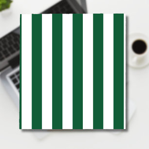 Vintage Classic Bottle Green & White Stripes Notepad