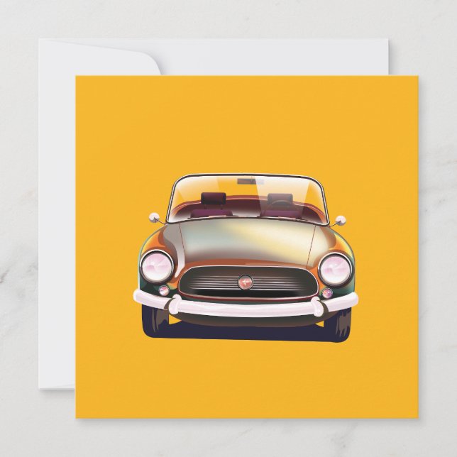 Vintage Classic car Announcement (Front)