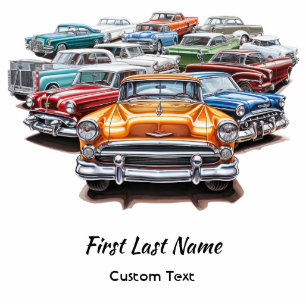 Vintage Classic Car Award Trophy Winner Cutout