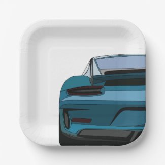 Vintage Classic Car Boy Birthday Party Paper Plates