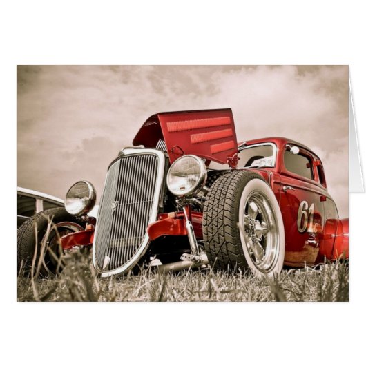 Vintage Classic Car Collection Cards (Front Horizontal)