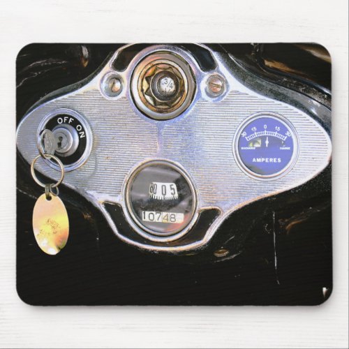 Vintage Classic Car Dashboard _ Year Unknown Mouse Pad