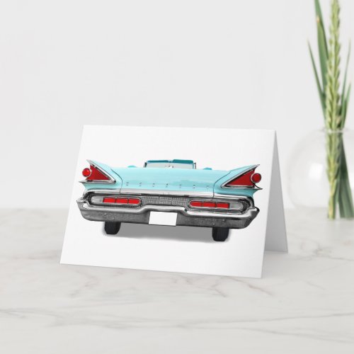 VINTAGE CLASSIC CAR FATHERS DAY CARD