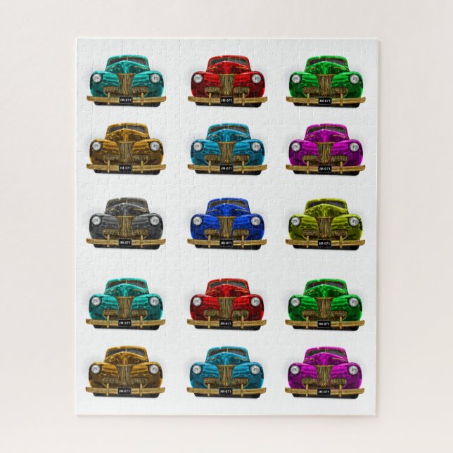 Vintage classic car jigsaw puzzle (Vertical)