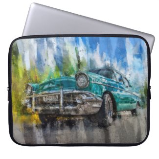 Vintage Classic Car Laptop Sleeve