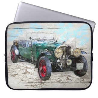 Vintage Classic Car Laptop Sleeve