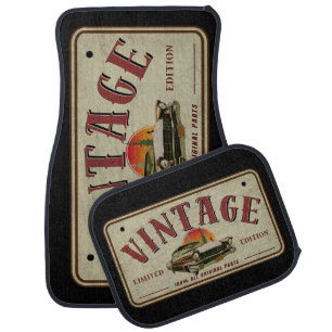 Vintage Classic Car Limited Edition Original Parts Floor Mat