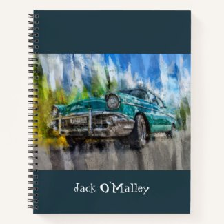 Vintage Classic Car Notebook