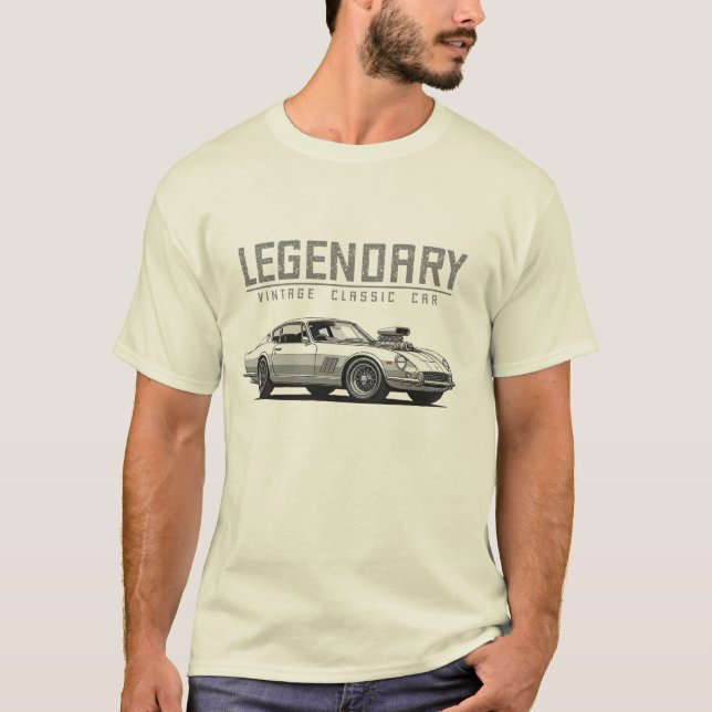 Vintage classic car t-shirt (Front)
