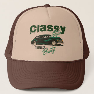 Vintage Classic Car Trucker Hat – Classy Style, Ti