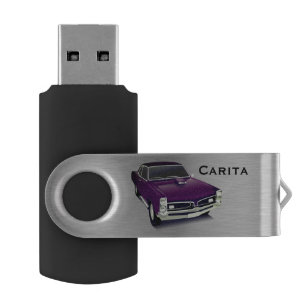 Vintage Classic Car USB Swivel Flash Drive