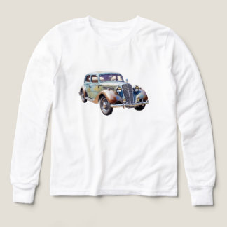 Vintage Classic Car Watercolor Illustration Tri-Blend Shirts