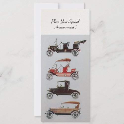 VINTAGE CLASSIC CARS GATHERING Champagne Metallic Announcement
