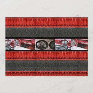 Vintage Classic Cars Party Invitation