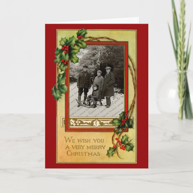Vintage Classic Christmas Card (Front)