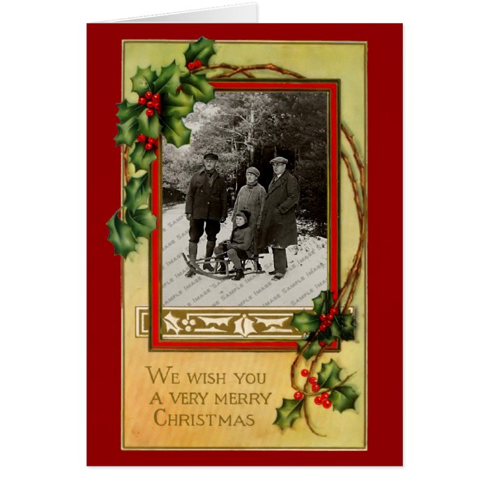 Vintage Classic Christmas Card