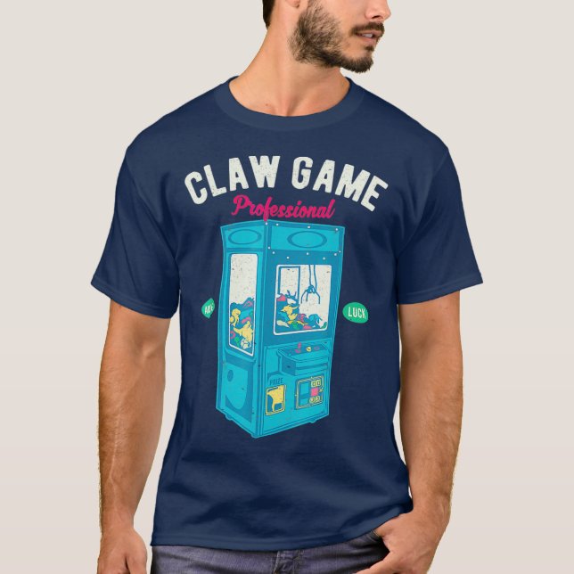 Vintage Classic Claw Game Arcade Professional T-Shirt (Front)