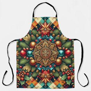 Vintage/Classic colorful Christmas Apron