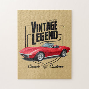 Vintage Classic Convertible Legend Jigsaw Puzzle